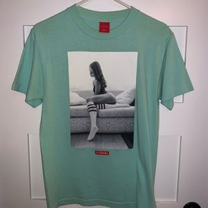 Visual small teal tshirt